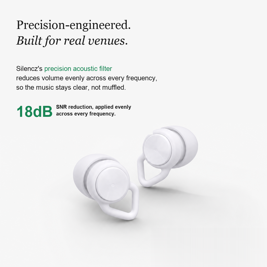Silencz Earplugs Frost White