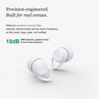 Silencz Earplugs Frost White