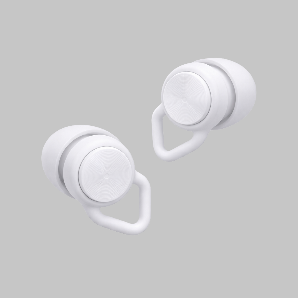 Silencz Frost White concert earplugs – high-fidelity hearing protection UK