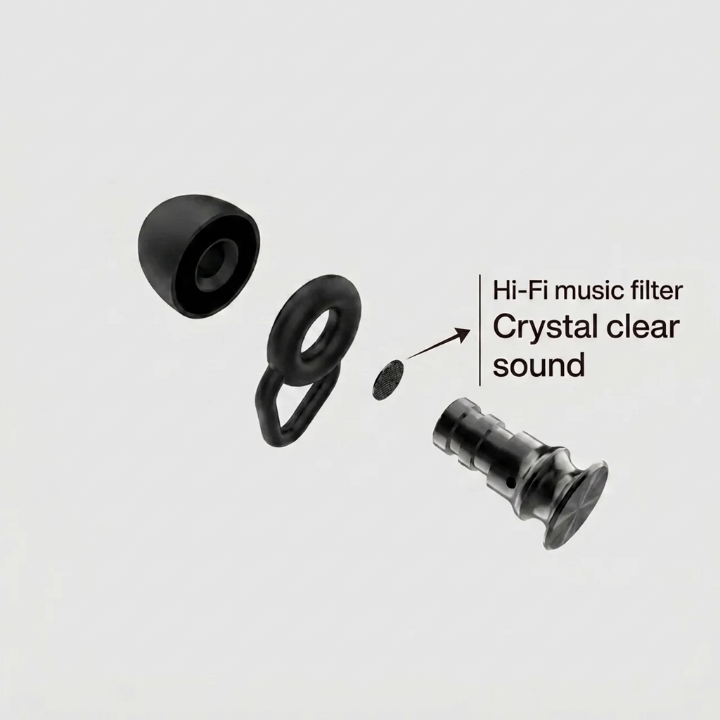 Concert Earplugs Midnight Black