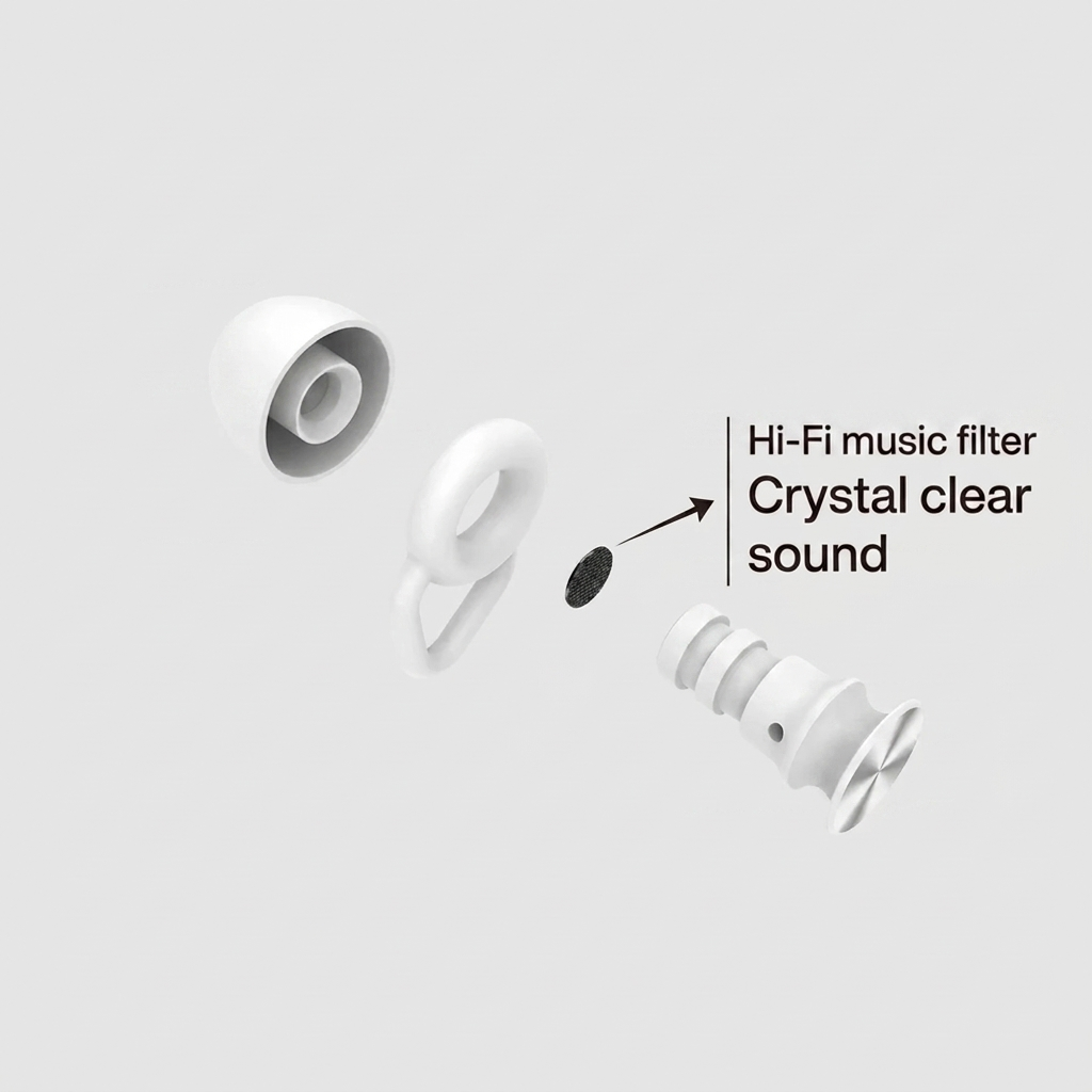 Silencz Earplugs Frost White