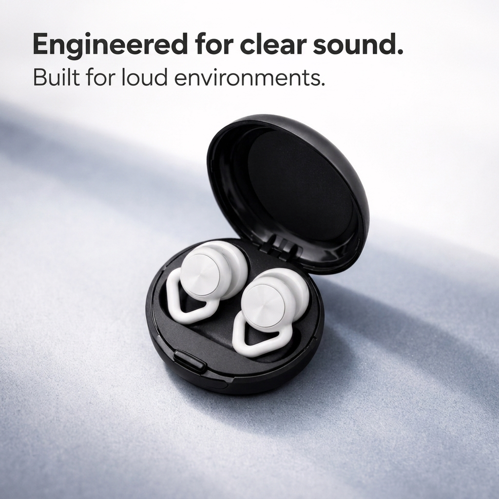 Concert Earplugs Frost White